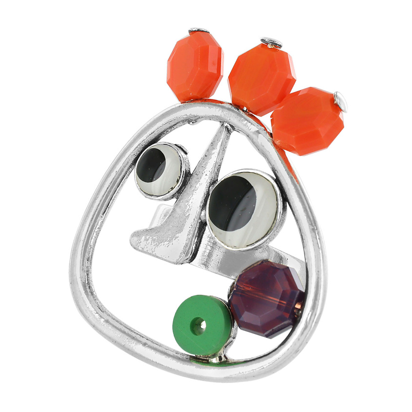 Изображение товара Тaratata Кольцо Bidule разъемное со смолой и бусинами женское