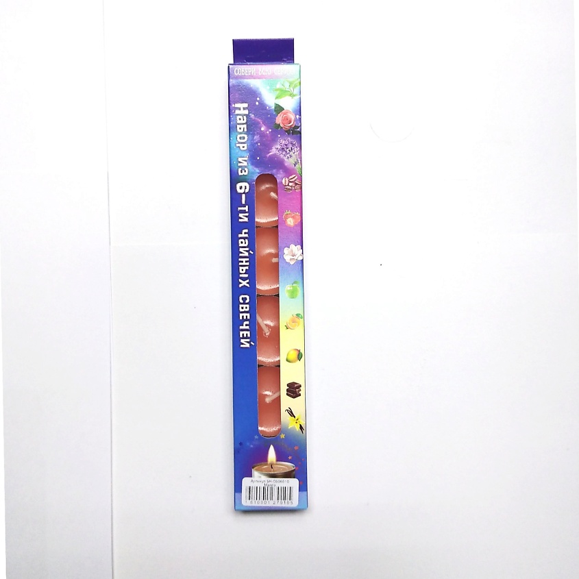 Изображение товара ИНДОКИТАЙ Набор из 6 чайных свечей "Собери коллекцию", манго, 1 набор