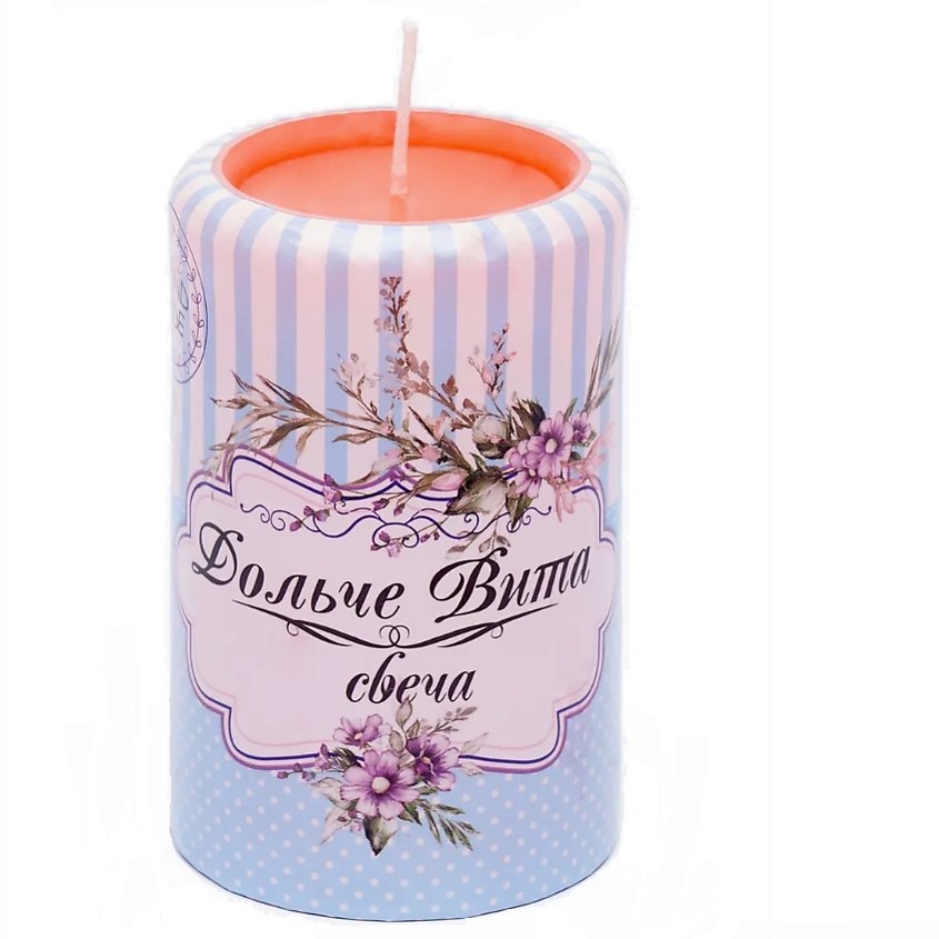 Изображение товара ИНДОКИТАЙ Свеча пеньковая, "Дольче вита", красная, Время горения 37 часов