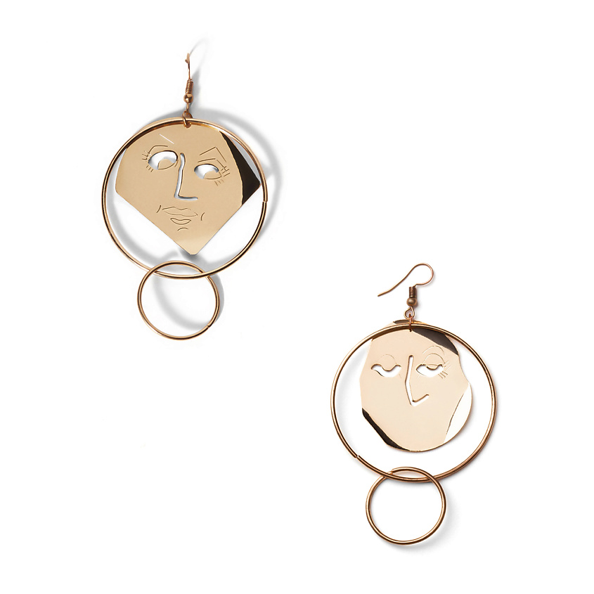 Изображение товара Серьги NOTHING BUT LOVE "На подмостках театра" асимметричные из бижутерного сплава