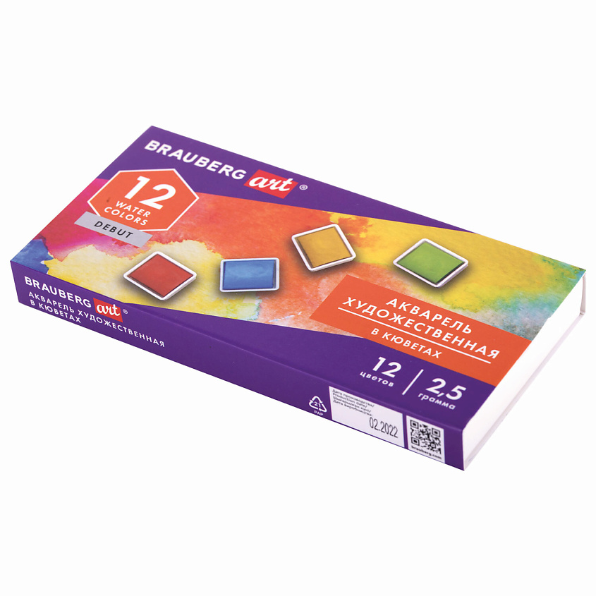 Изображение товара BRAUBERG Акварель художественная ART DEBUT, Комбинированный