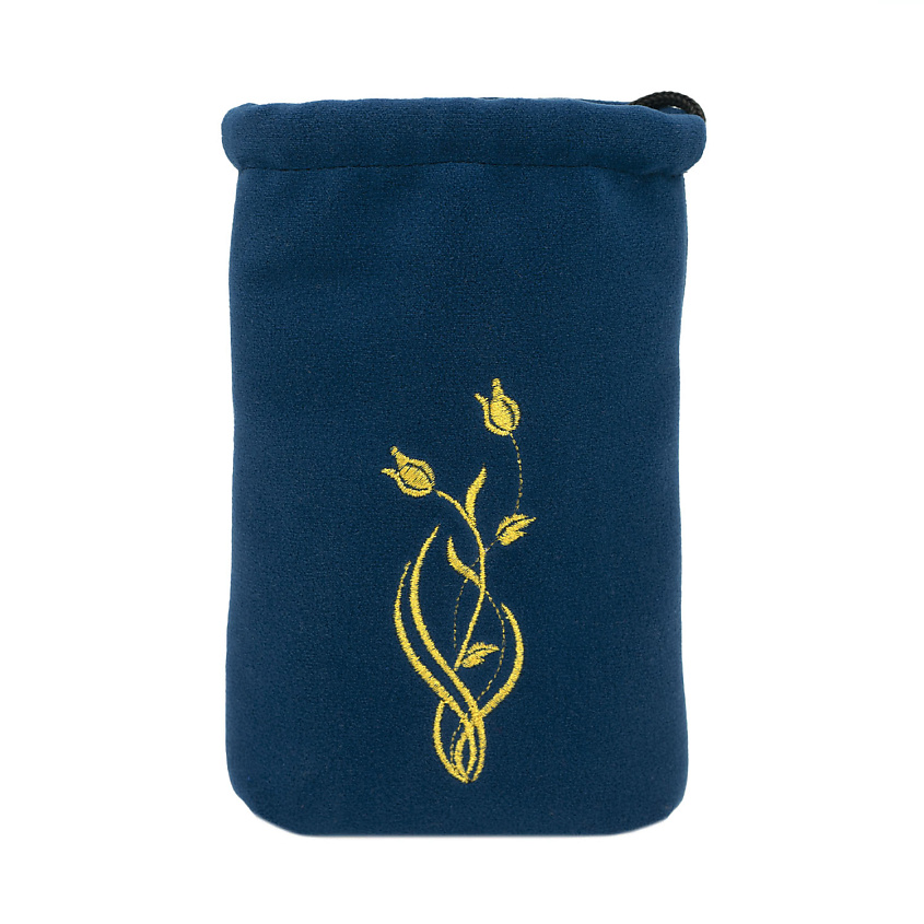 Изображение товара Сувенирный бархатный чехол для телефона с вышивкой золото ТОРЖОКСКИЕ ЗОЛОТОШВЕИ