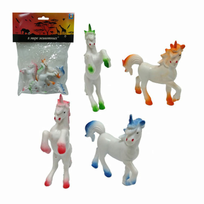 Изображение товара 1TOY Игровой набор В мире Животных Единороги, 1 шт