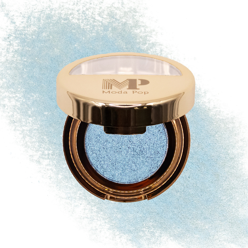 Изображение товара MODAPOP Тени для век блестящие с шиммером Тон 19 компактные запечённые макияж