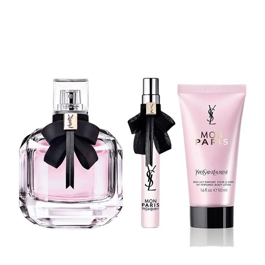 Изображение товара LANCOME Набор Mon Paris: Парфюмерная вода + Минаютюра парфюмерной воды + Лосьон для тела, 90 мл + 10 мл + 50 мл