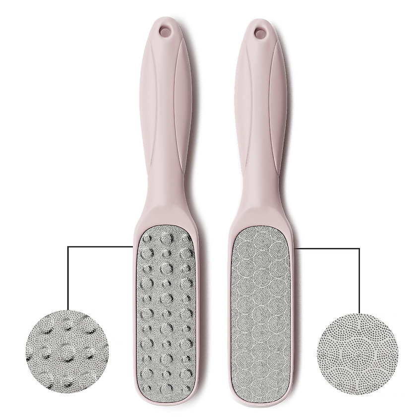 Изображение товара CHELAY Лазерная педикюрная терка пемза пилка для ног или пяток металлическая двухсторонняя, Розовый