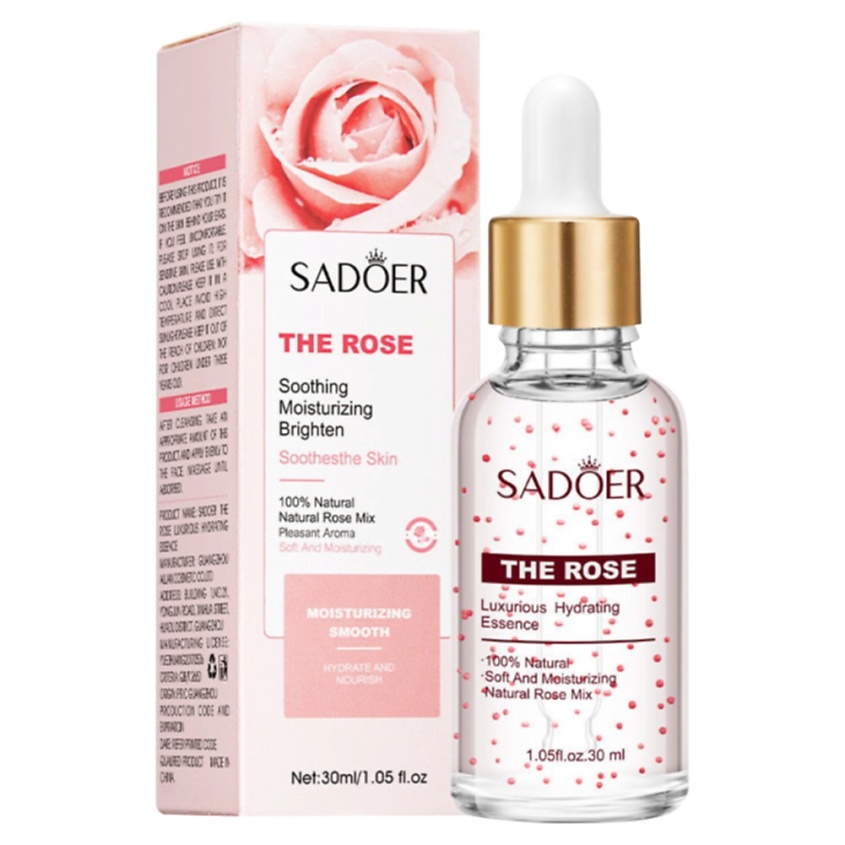 Изображение товара SADOER Эссенция для лица увлажняющая с экстрактом розы, 30 мл