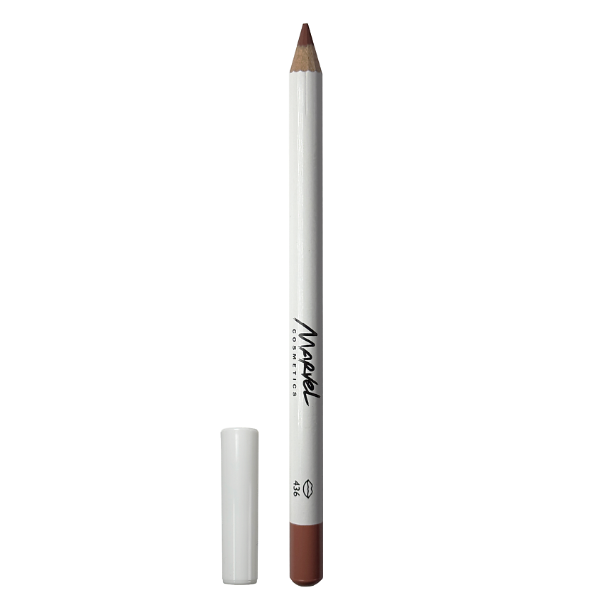 Изображение товара MARVEL COSMETICS Карандаш для губ с витамином Е Пыльный нюдовый