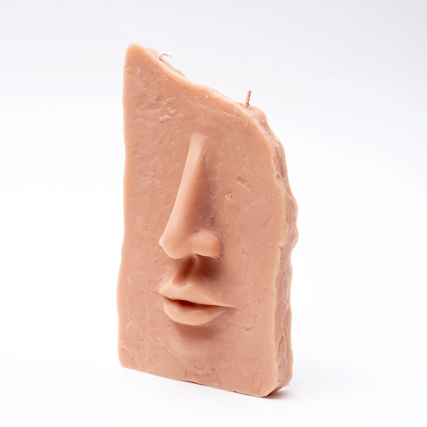 Изображение товара BYGY BY GOLUBOVSKAYA YAKANINA Свеча декоративная Face, цвет: Бежевый, 1 шт