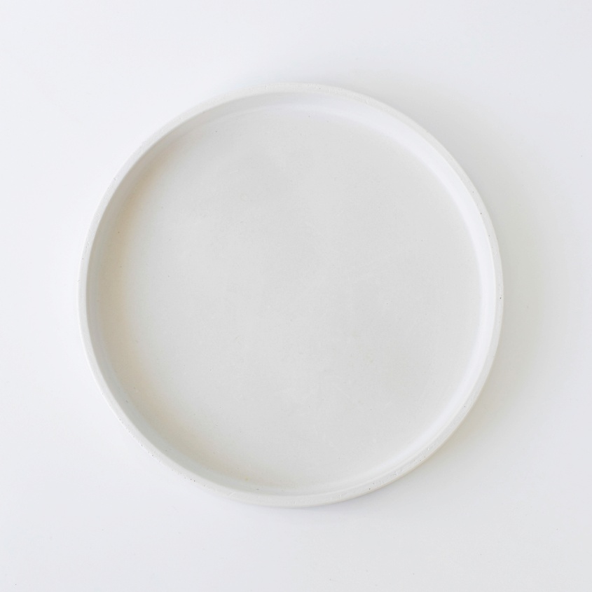 Изображение товара ROKKYHOME Поднос декоративный круглый, цвет: Белый