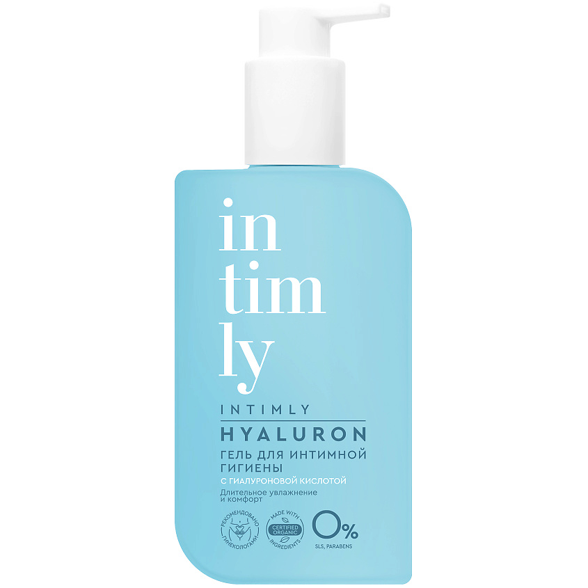 Изображение товара INTIMLY Гель для интимной гигиены c гиалуроновой кислотой, 220 г