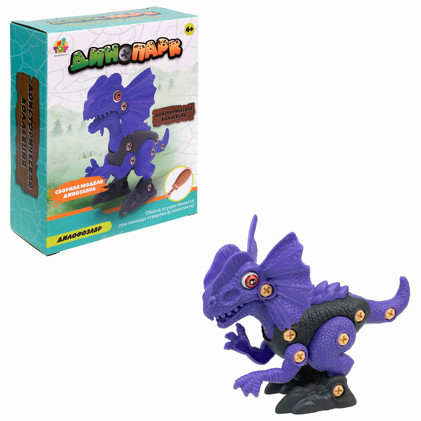 Изображение товара 1TOY Динопарк Доисторическая коллекция Дилофозавр, 1 шт.