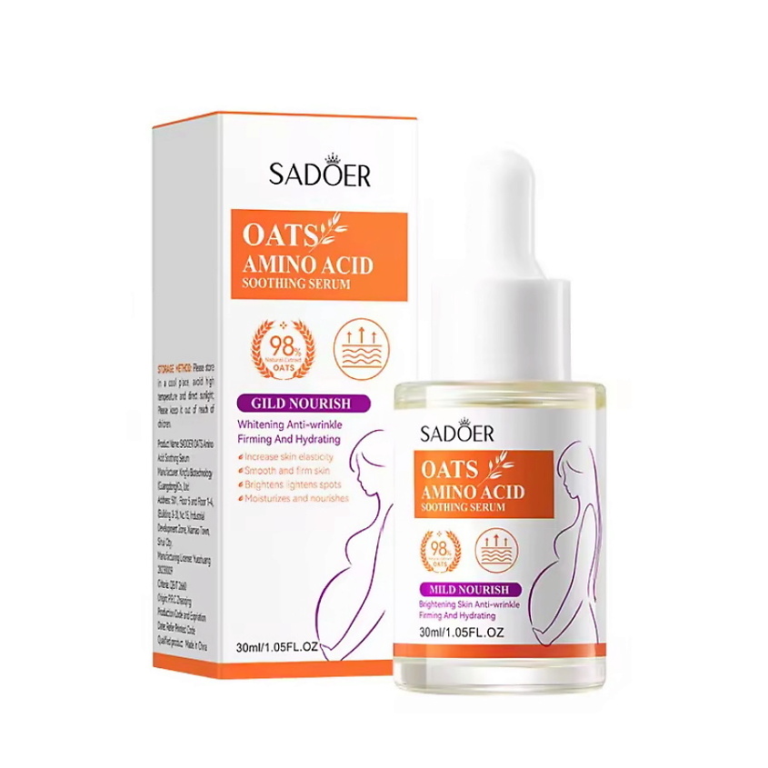 Изображение товара SADOER Сыворотка для лица успокаивающая с экстрактом овса и аминокислотами, 30 мл.