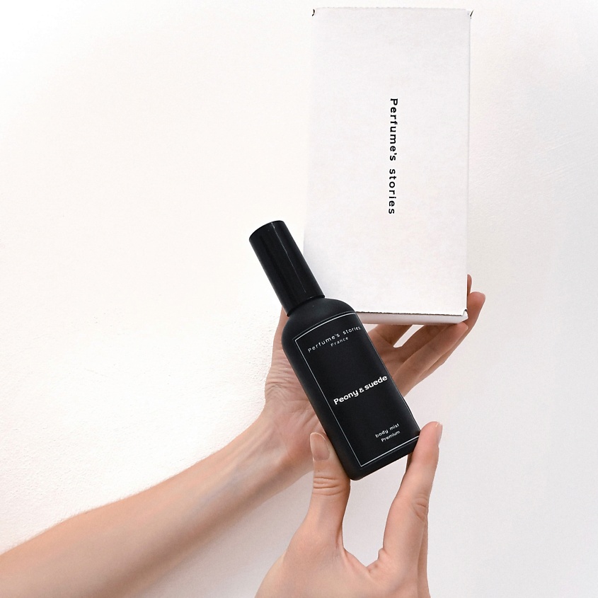 Изображение товара PERFUMES STORIES Премиальный парфюмированный мист-флюид для тела Peony & suede, 100 мл