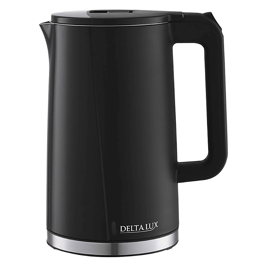 Изображение товара Электрический чайник DELTA LUX DE-1011 черный 1,8 л мощность 2200 Вт стильный компактный