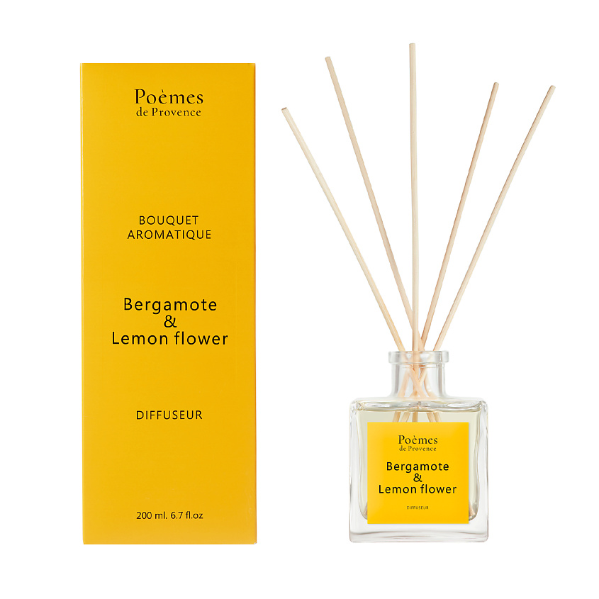 Изображение товара Аромадиффузор POÈMES DE PROVENCE Bergamote & lemon flower 200 мл