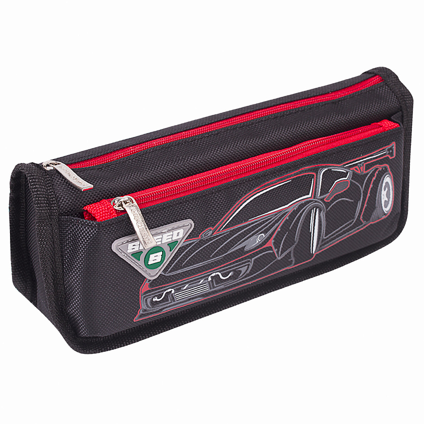 Изображение товара ЮНЛАНДИЯ Пенал Car с двумя отделениями для школьных принадлежностей