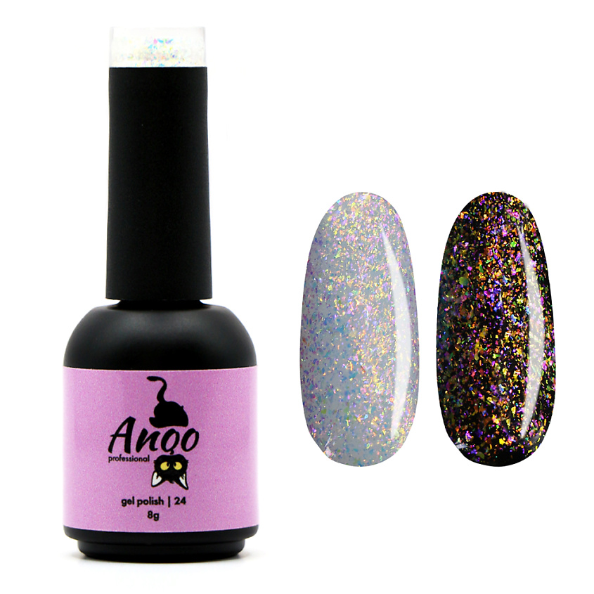 Изображение товара ANQO Гель-лак с эффектом втирки, 24 оттенок