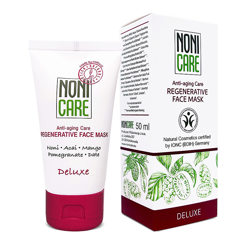 Изображение товара NONICARE Маска для лица омолаживающая с ягодами асаи, гранатом, витаминами С, Е, 50 мл