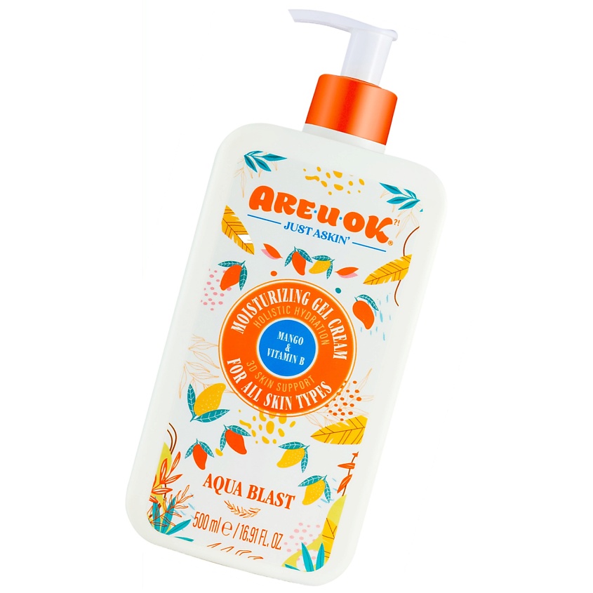 Изображение товара Увлажняющий гель-крем для тела с манго и витаминами В 500 мл ARE U OK