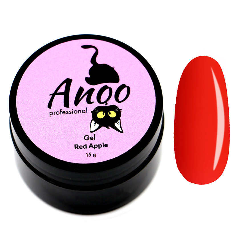 Изображение товара Гель-лак для ногтей ANQO Red Apple средней консистенции 15 мл
