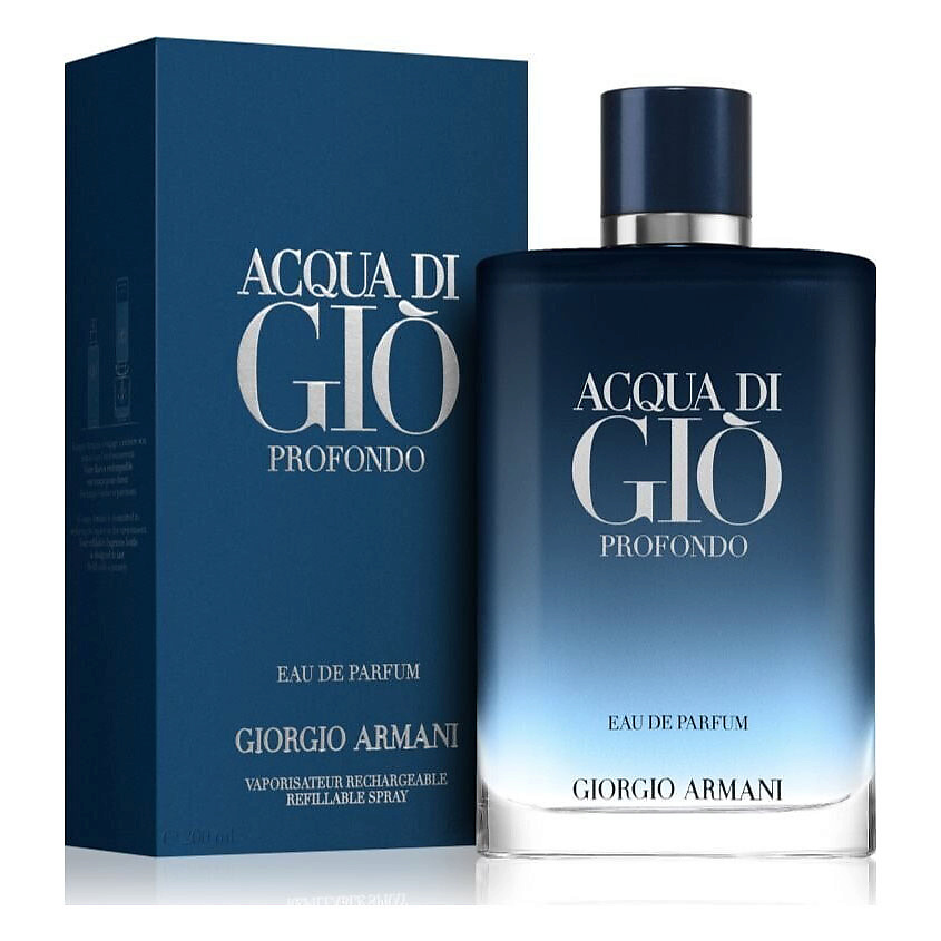 Изображение товара GIORGIO ARMANI Парфюмерная вода Acqua di Gio Homme Profondo Parfum, перезаполняемый, цвет: Мультицвет, 200