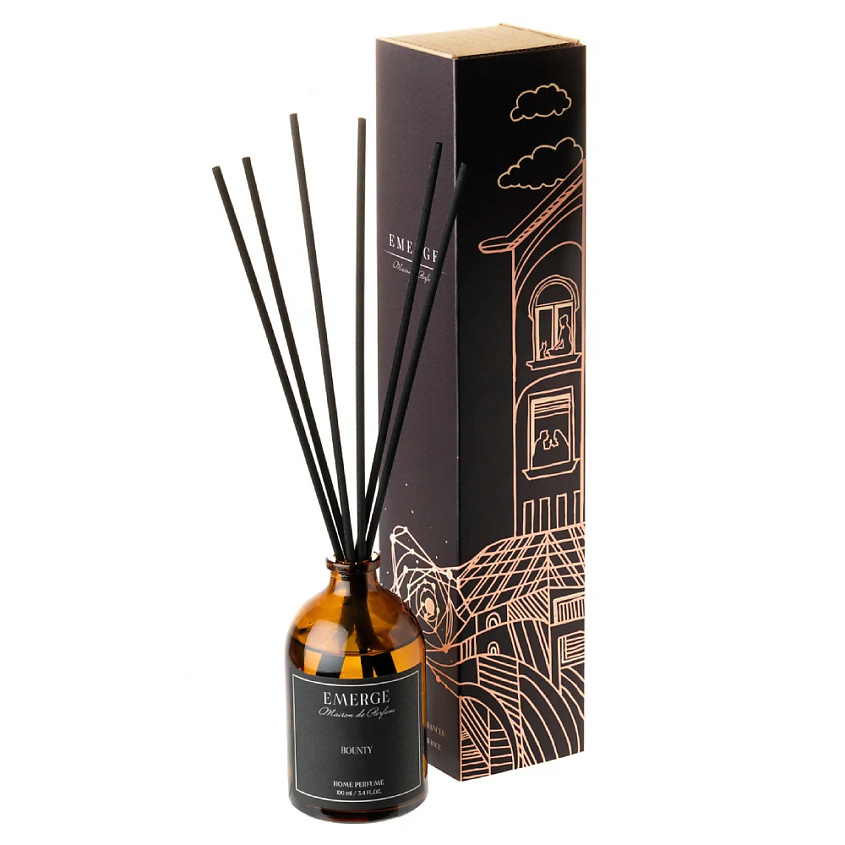 Изображение товара Аромадиффузор EMERGE Decors Баунти 100 мл кокос и шоколад подарочная упаковка