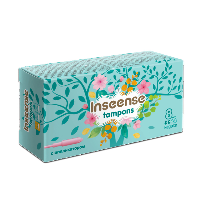 Изображение товара INSEENSE Тампоны с аппликатором Regular, 8 шт.