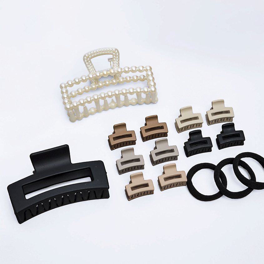 Изображение товара ZIKOLKI STORE Заколки-крабики для волос подарочный набор крабов, 12 шт