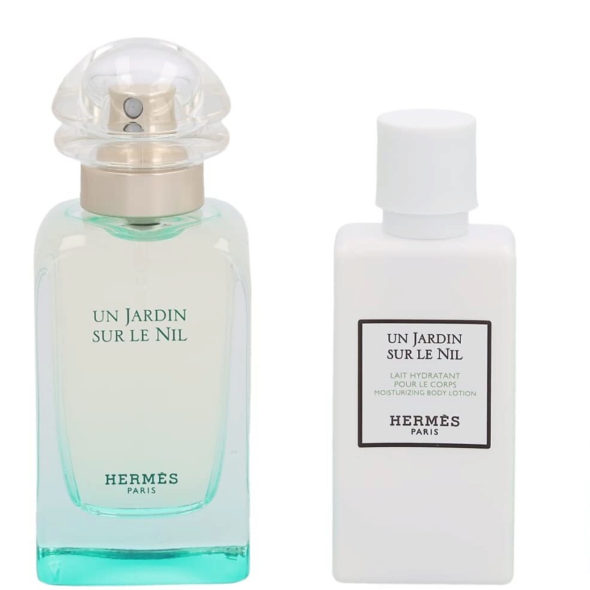 Изображение товара HERMES Набор Un Jardin Sur Le Nil: Туалетная вода + Лосьон для тела, 50 мл + 40 мл