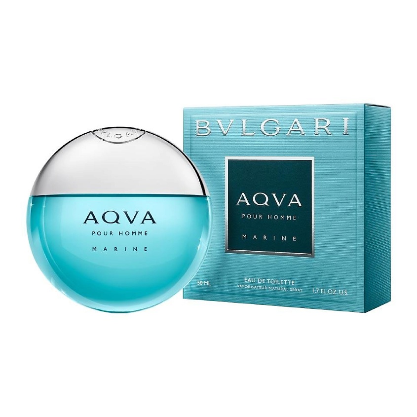 Изображение товара BVLGARI Aqva Pour Homme Marine Туалетная вода 50 мл мужской свежий аромат