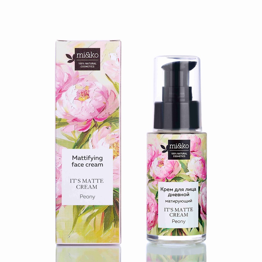 Изображение товара Матирующий крем для лица MI&KO It`s matte cream Peony увлажнение чистота регенерация