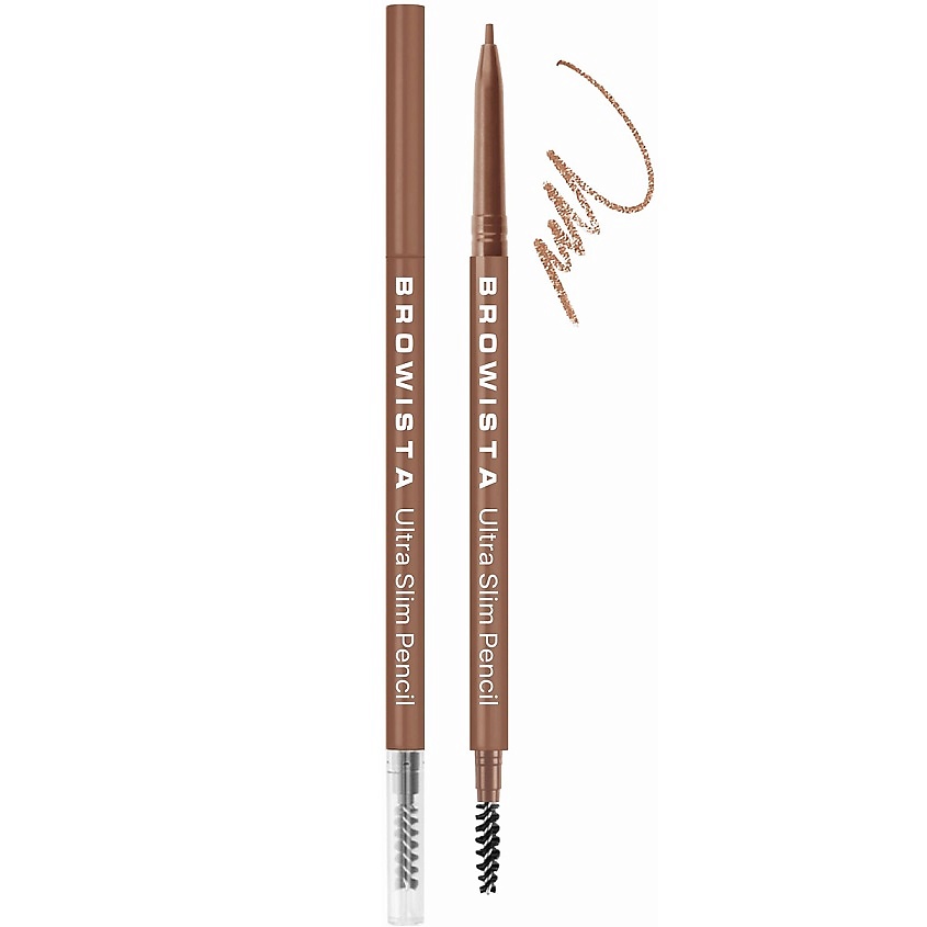 Изображение товара BELOR DESIGN Карандаш для бровей ультратонкий BROWISTA, 202 светло-каштановый
