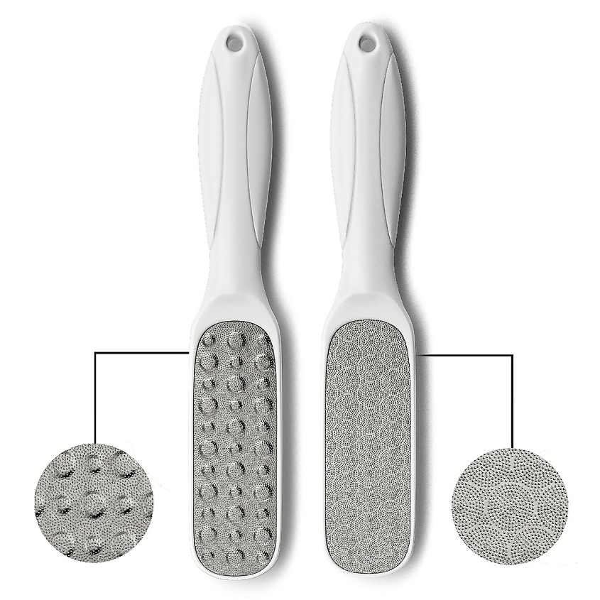 Изображение товара CHELAY Лазерная педикюрная терка пемза пилка для ног или пяток металлическая двухсторонняя, Белый