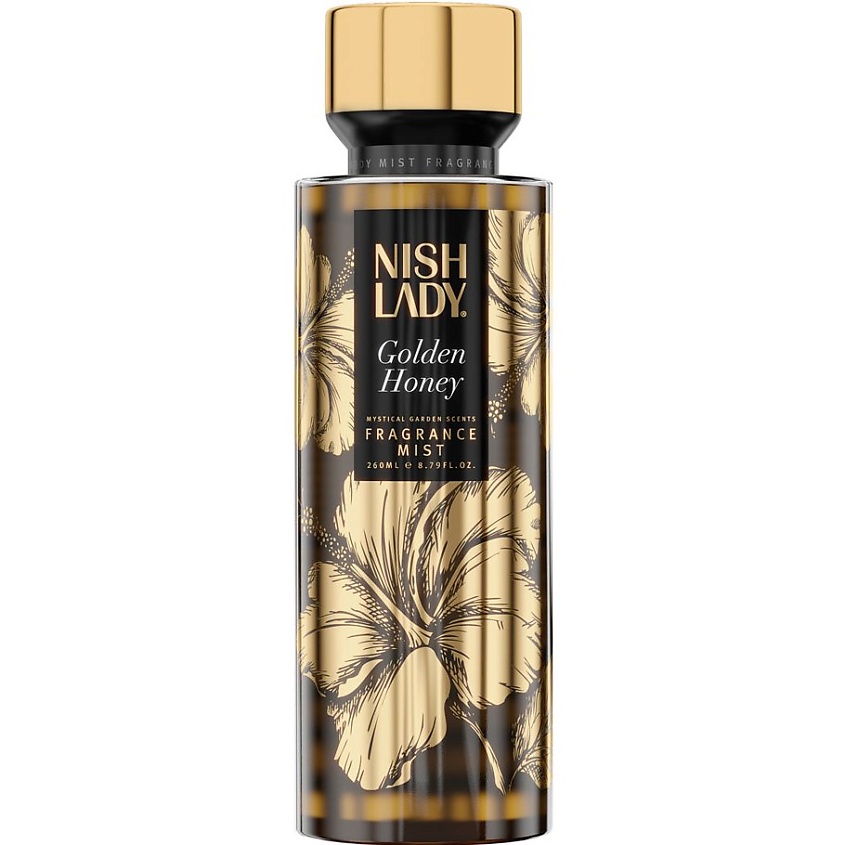 Изображение товара NISHLADY Body Mist Golden Honey 260 мл спрей для тела для женщин свежий аромат