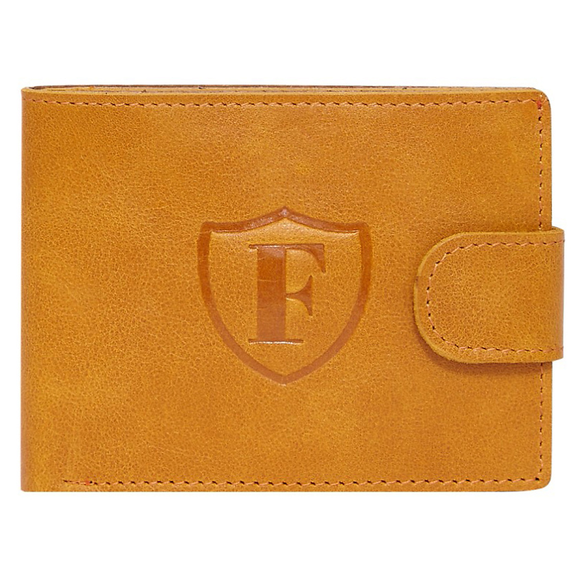 Изображение товара Мужское портмоне из натуральной кожи Forte Желтый с отделениями для карт и купюр