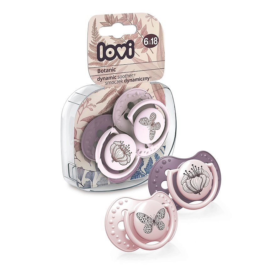 Изображение товара LOVI Пустышка силиконовая Botanic динамическая, 2 шт.
