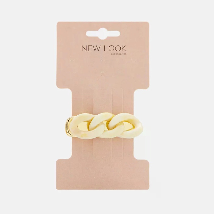 Изображение товара NEW LOOK NL Зажим для волос Белый стильный фиксатор женский универсальный