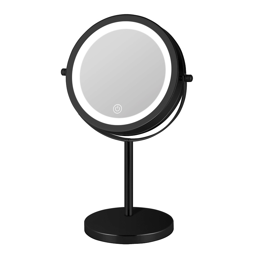 Изображение товара Настольное косметическое зеркало с LED подсветкой HAS1820 7-кратное увеличение черный