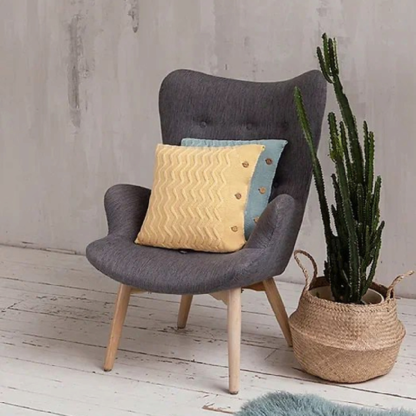 Изображение товара LUXBERRY Наволочка декоративная LUX 58, 40 x 40 см, Цвет: банановый