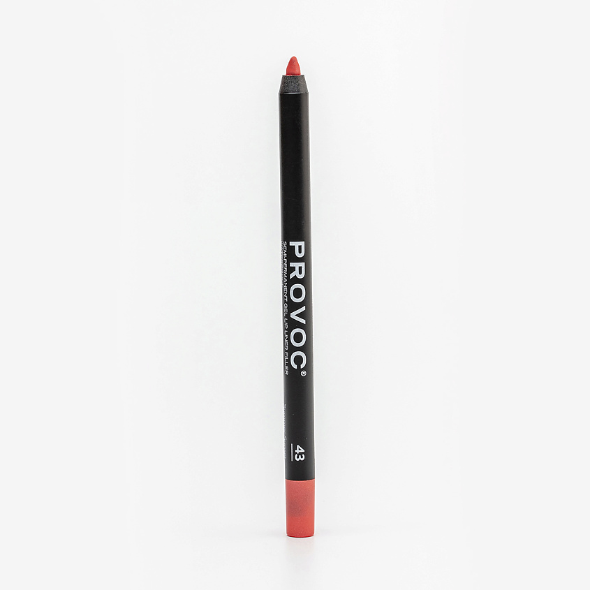 Изображение товара PROVOC Полуперманентный гелевый карандаш для губ Корраловый с шим ультра стойкость 24 часа