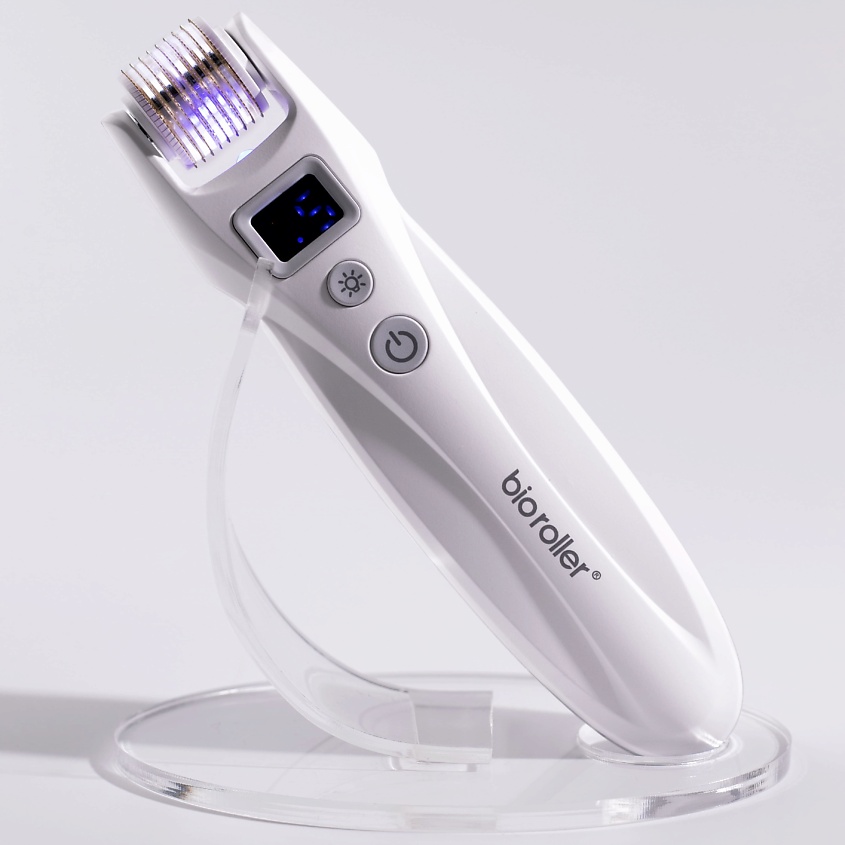 Изображение товара MEZONICA Мезороллер с 2 насадками 540 игл 0.5 мм для микронидлинга и микротоковой терапии, 1 шт