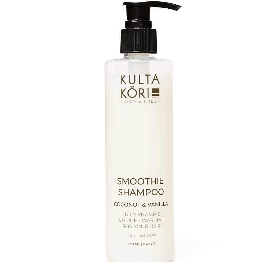 Изображение товара KULTA KORI Смузи - шампунь с натуральными экстрактами кокоса и ванили, 250 мл