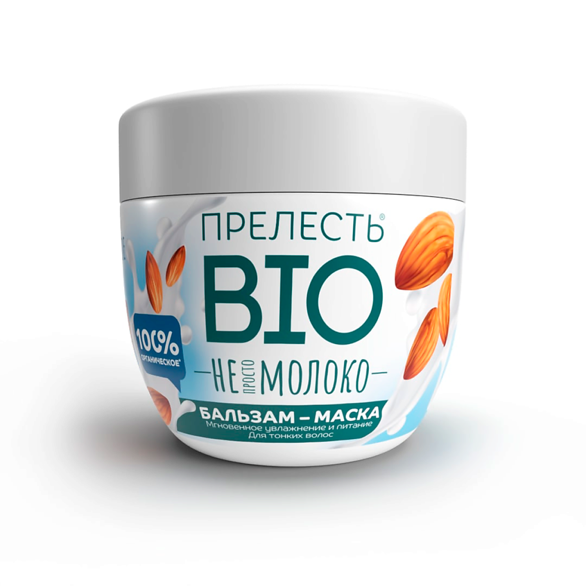 Изображение товара Прелесть Professional Бальзам-маска «Миндальное молочко» для поврежденных, сухих волос, 250 мл