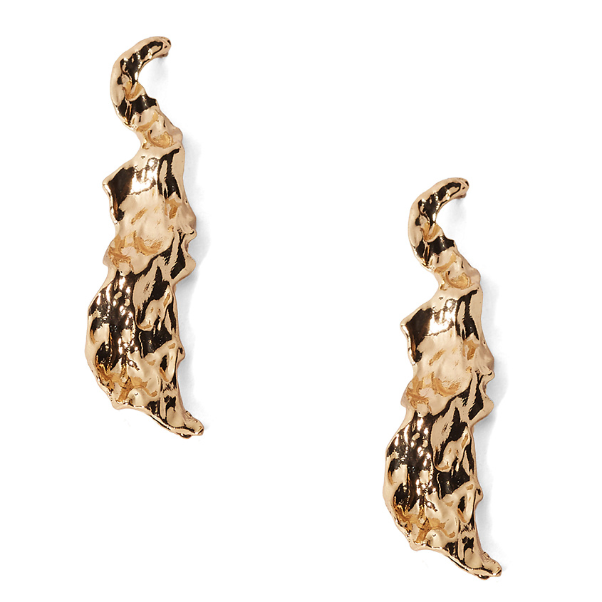 Изображение товара NOTHING BUT LOVE Серьги "Металлический поток", Золотой