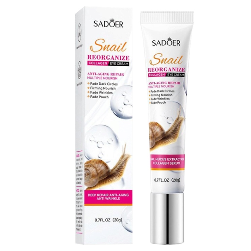 Изображение товара SADOER Крем для кожи вокруг глаз с улиточным восстанавливающим коллагеном, 20 гр