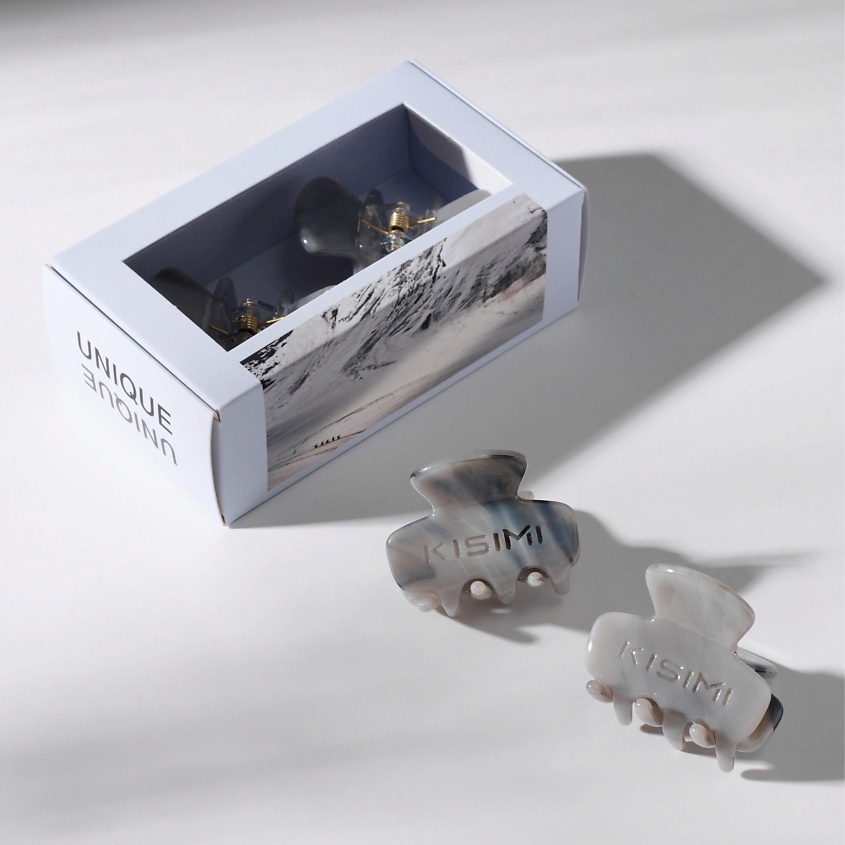 Изображение товара KISIMI Заколки-крабики для волос Unique, размер S, 2 шт.