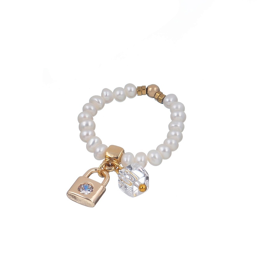 Изображение товара Кольцо LANZEROTTI Splendore из бижутерного сплава с жемчугом и кристаллами