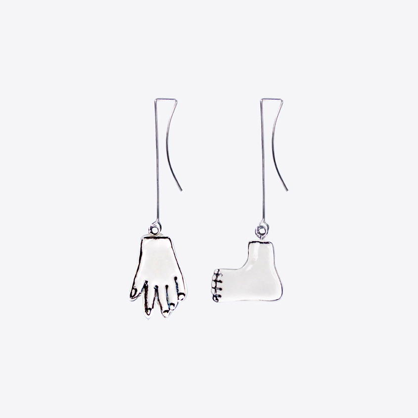 Изображение товара Авторские серьги из Керамики и гипоаллергенного сплава от La Palme ARTISAN CERAMICA