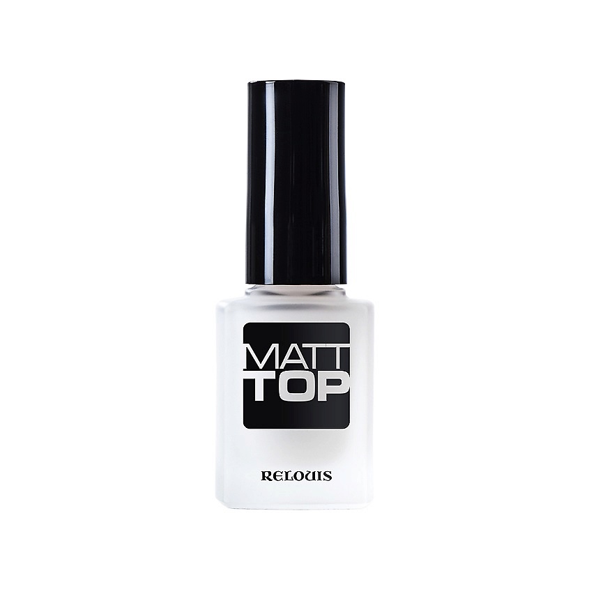Изображение товара RELOUIS Матовое верхнее покрытие лака для ногтей "Matt Top", цвет: Прозрачный, 12 мл